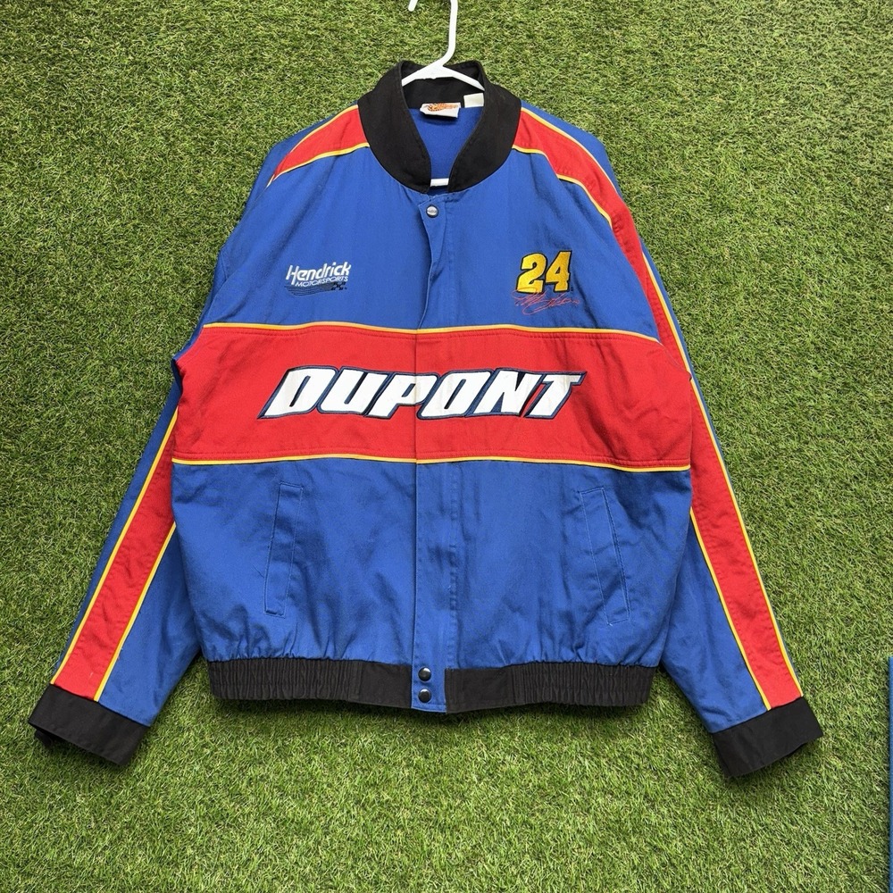 Vintage DuPont Racing Jacket Mens 2XL 2X Winners Circle Jeff Gordon Nascar #24